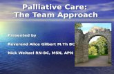Palliative Care:  The Team Approach