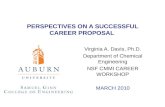 PERSPECTIVES ON A SUCCESSFUL CAREER PROPOSAL