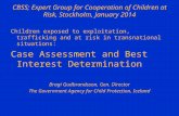 CBSS; Expert Group for Cooperation of Children at Risk, Stockholm, January 2014
