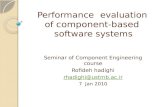 Performance evaluation of  component-based  software systems