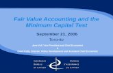 Fair Value Accounting and the Minimum Capital Test