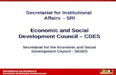 Secretariat for Institutional  Affairs  - SRI Economic and Social Development Council – CDES