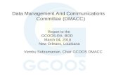 Data Management And Communications                  Committee (DMACC) Report to the