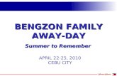 BENGZON FAMILY AWAY-DAY Summer to Remember