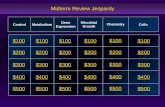 Midterm Review Jeopardy