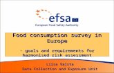 Food consumption survey in Europe - goals and requirements for harmonised risk assessment