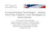 Tuning Emerging Technologies…Making Them Play Together: From Stovepipes to Wind Chimes!