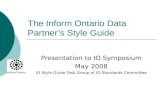 The Inform Ontario Data Partner’s Style Guide