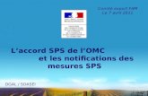 L’accord SPS de l’OMC                       et les notifications des mesures SPS