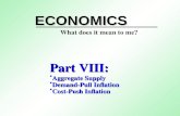Part VIII: Aggregate Supply Demand-Pull Inflation Cost-Push Inflation