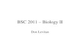 BSC 2011 – Biology II