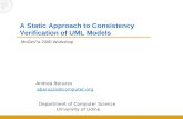 A Static Approach to Consistency Verification of UML Models