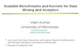 Scalable Benchmarks and Kernels for Data Mining and Analytics