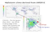 Hailstorm climo derived from AMSR-E