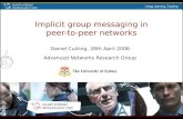 Implicit group messaging in peer-to-peer networks