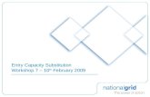 Entry Capacity Substitution  Workshop 7 – 10 th  February 2009