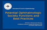 Potential Ophthalmologic Society Functions and Best Practices