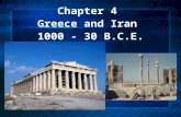Chapter 4  Greece and Iran  1000 - 30 B.C.E.