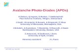 Avalanche Photo-Diodes (APDs)  K.Deiters, Q.Ingram, D.Renker, T.Sakhelashvili