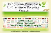 Using Lean Principles  to Eliminate Proposal Waste