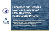 Successes and Lessons Learned: Developing A State University Sustainability Program