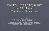 Youth unemployment  in Finland  The Case of Vantaa