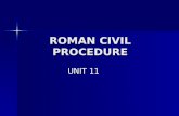 ROMAN CIVIL PROCEDURE