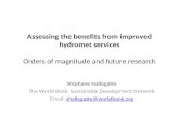 Assessing the benefits from improved hydromet services Orders of magnitude and future research
