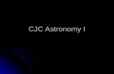 CJC Astronomy I