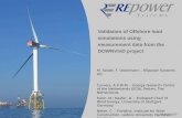 Validation of Offshore load simulations using  measurement data from the DOWNVInD project