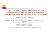 XML-to-SQL Query Mapping in the Presence of Multi-valued Schema Mappings and Recursive XML Schemas