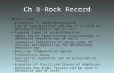 Ch 8-Rock Record