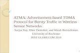 ATMA: Advertisement-based TDMA Protocol for Bursty Traffic in Wireless Sensor Networks