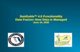 SunGuide TM  4.0 Functionality Data Fusion: How Data is Managed June 24, 2008