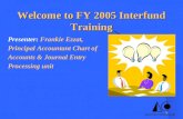 Welcome to FY 2005 Interfund Training