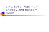 LING 696B: Maximum-Entropy and Random Fields