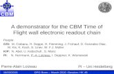 A demonstrator for the CBM Time of Flight wall electronic readout chain