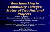 Benchmarking in Community Colleges: Status of Two National Projects