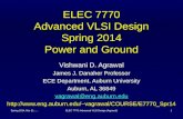 ELEC 7770 Advanced VLSI Design Spring 2014 Power and Ground