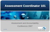 Assessment Coordinator 101