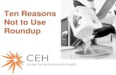 Ten Reasons Not to Use Roundup