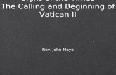 Signs of the Times The Calling and Beginning of Vatican II