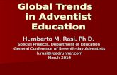 Global Trends   in Adventist Education