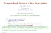 Structural Break Detection in Time Series Models
