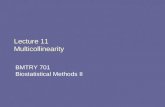 Lecture 11 Multicollinearity