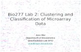 Bio277 Lab 2: Clustering and Classification of Microarray Data