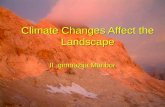 Climate Changes Affect the Landscape