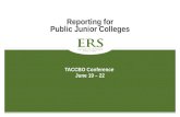 Reporting for Public Junior Colleges