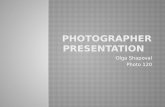 Photographer Presentation