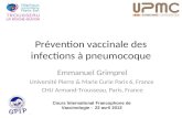 Prévention vaccinale des infections à pneumocoque